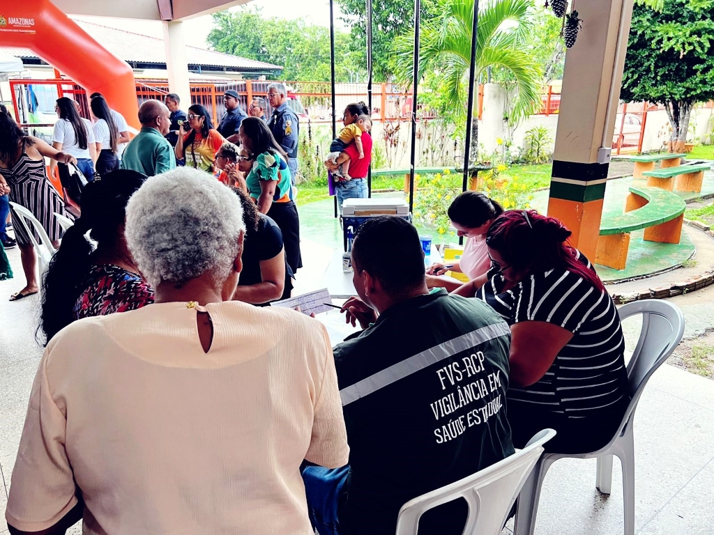 Saúde participa de vacinação contra influenza e Covid-19 em Rio Preto da Eva 2 FVS RCP Vacinacao em Rio Preto da Eva FOTO Divulgacao FVS RCP 2 1