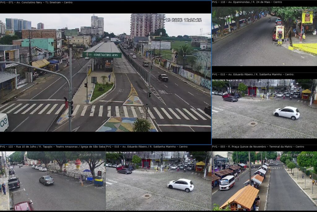 Centro ganha reforço na segurança com apoio de câmeras de videomonitoramento 2 SSP AM CENTRO FOTOS DIVULGACAO SSP AM 1024x687 1