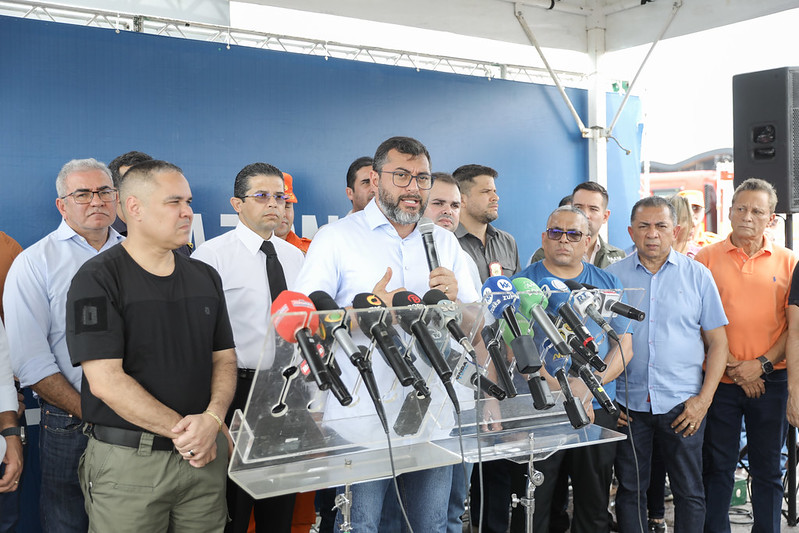 Com aportes de R$ 12,7 milhões, Wilson Lima entrega nova Base Arpão e mais 15 viaturas ao Corpo de Bombeiros 2 Base Arpao 2 Foto Alex Pazuello Secom 11