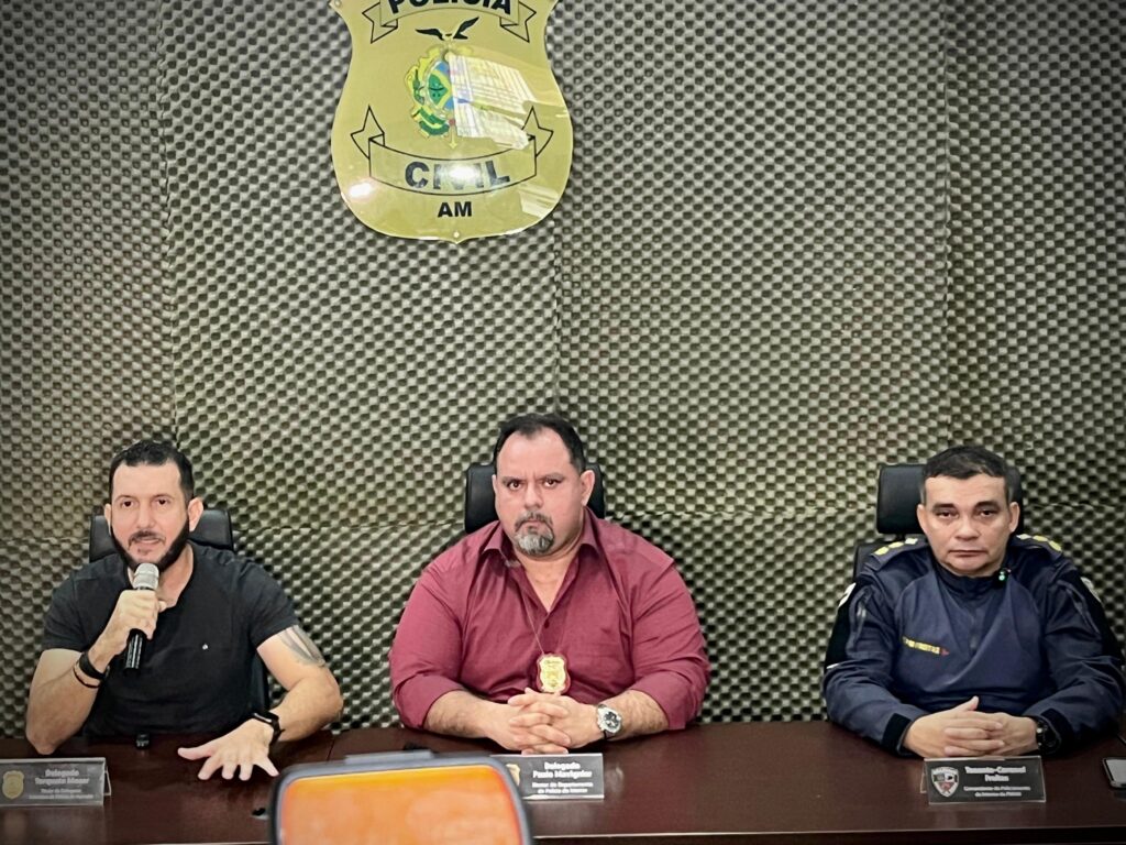 Em ação conjunta, Polícias Civil e Militar prendem quarteto por furto e tentativa de furto praticados em Humaitá 2 COLETIVA ACAO INTEGRADA PCAM PMAM FOTO DIVULGACAO PCAM 1 1024x768 1