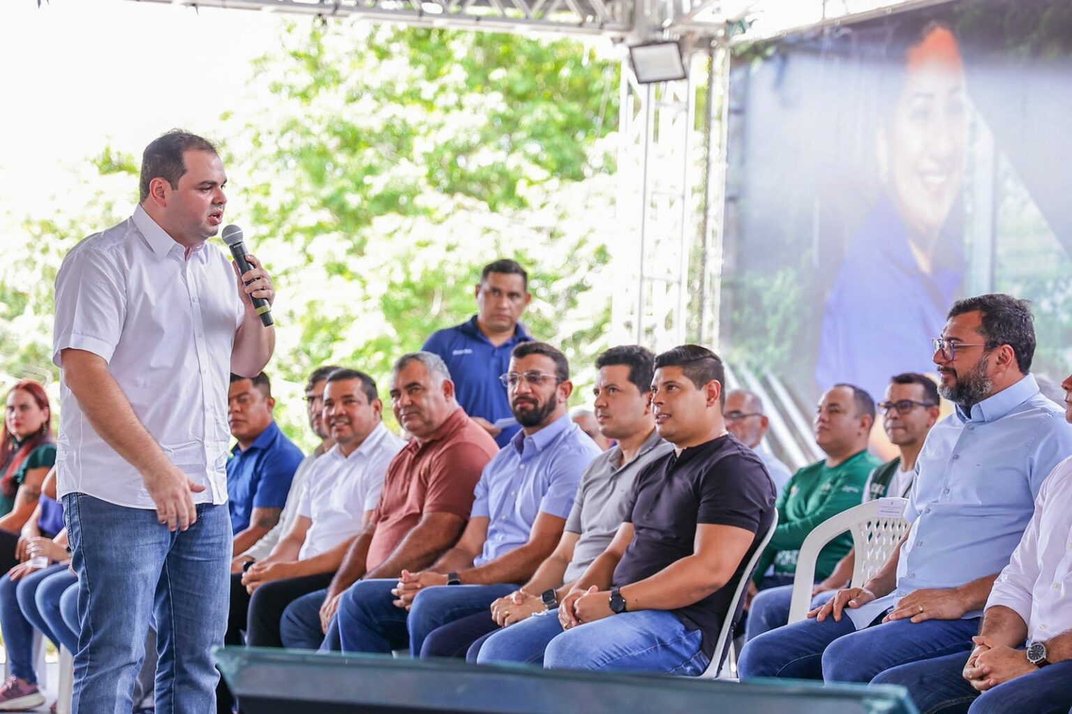 Deputado Roberto Cidade ressalta investimentos do Estado na infraestrutura de Manaus durante inauguracao do Trevo do Rodoanel