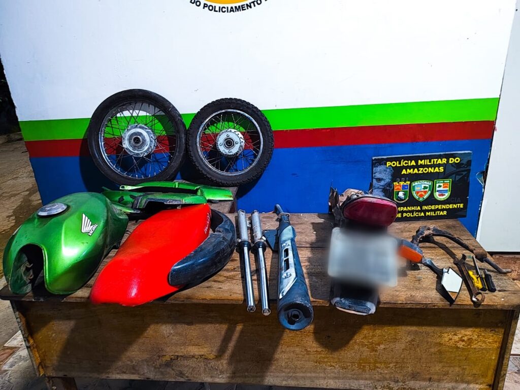 Polícia Militar do Amazonas desarticula desmanche de motocicletas em Maués 2 PMAM EM MAUES POLICIA MILITAR DESARTICULA DESMANCHE DE MOTOCICLETA FOT DIVULGACAO PMAM 1024x768 1