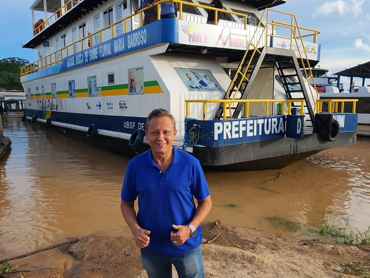 Pauini recebe UBS Fluvial reformada com recurso de emenda de Adjuto Afonso 2