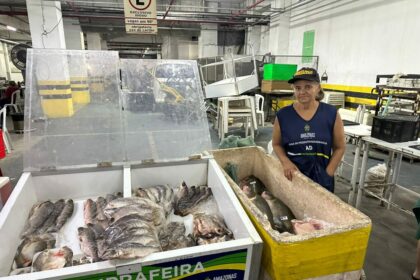 ADS Peixes para o consumo durante a Quaresma podem ser adquiridos nas feiras da ADS Feirante Suzy Pinheiro Foto Jhony Marques 1024x768 1