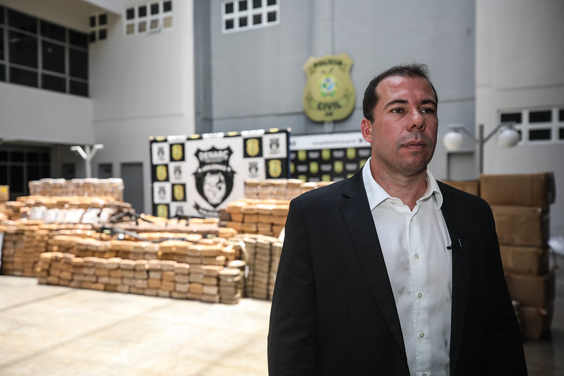 Em 2024, Forças de Segurança do Amazonas registram aumento de 224% na apreensão de drogas 3 Em 2024 Forcas de Seguranca do Amazonas registram aumento de 224 na apreensao drogas Delegado geral Bruno Fraga foto Arthur Castro Secom 2