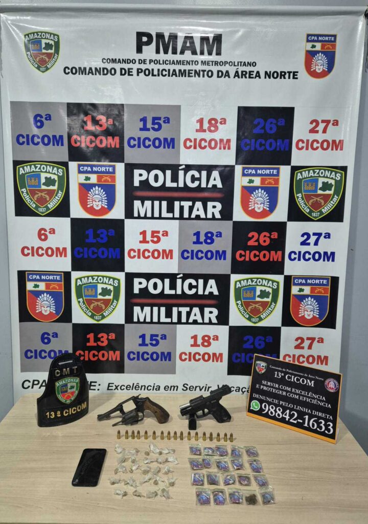 PMAM frustra assalto em posto de gasolina e prende trio na zona norte 2 PMAM OCORRENCIA DE ASSALTO FRUSTRADO EM POSTO DE GASOLINA E PRISAO TRIO NA ZONA NORTE 13aCICOM FOTO DIVULGACAO PMAM 720x1024 1
