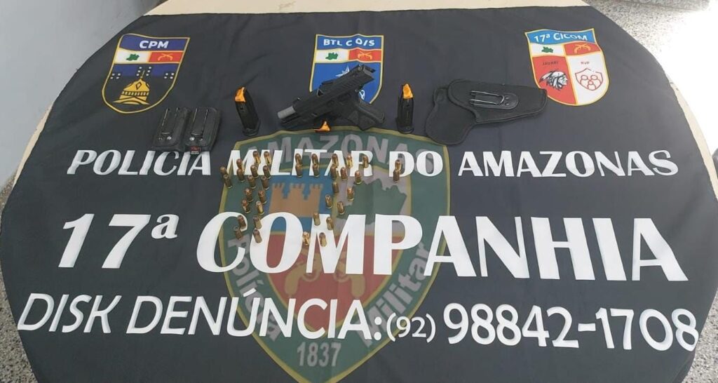 Sete armas de fogo são apreendidas durante patrulhamento da Polícia Militar do Amazonas 3 PMAM SETE ARMAS DE FOGO SAO APREENDIDAS DURANTE PATRULHAMENTO DA POLICIA MILITAR DO AMAZONAS ROCAM FORCA TATICA 17aCICOM FOTO DIVULGACAO PMAM.jpeg 1024x546 1