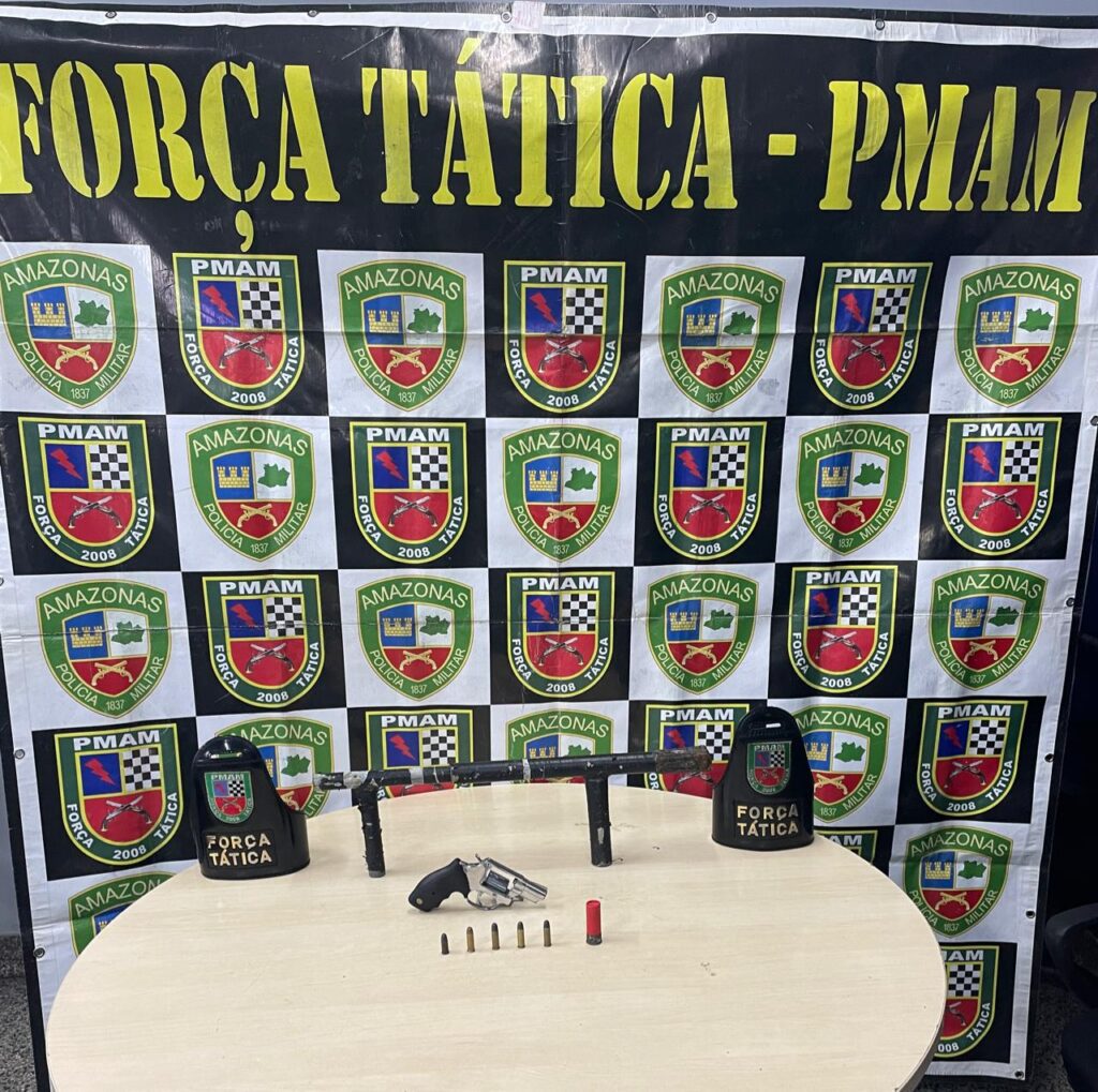 Sete armas de fogo são apreendidas durante patrulhamento da Polícia Militar do Amazonas 4 PMAM SETE ARMAS DE FOGO SAO APREENDIDAS DURANTE PATRULHAMENTO DA POLICIA MILITAR DO AMAZONAS ROCAM FORCA TATICA 17aCICOM FOTO DIVULGACAO PMAM.jpeg 3 1024x1019 1