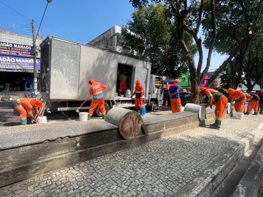 Forças de Segurança promovem ação conjunta em praças no Centro de Manaus 3 SSP AM REVITALIZACAO CENTRO FOTO NONATO RODRIGUES SSP AM 02 1 1024x768 1