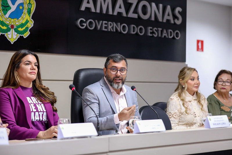 8 de março: Wilson Lima assina ordem de serviço para início das obras da Casa da Mulher Brasileira 2 Casa da Mulher Brasileira Foto Alex Pazuello 3