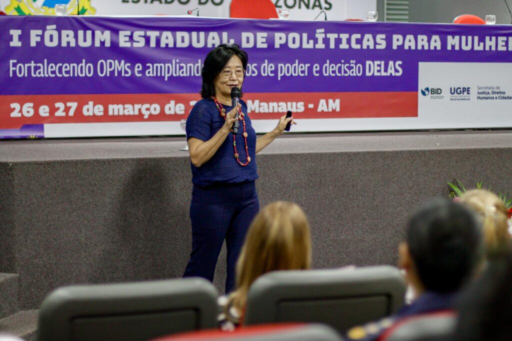 Governo do Amazonas promove o I Fórum Estadual de Políticas Públicas para as Mulheres do Amazonas 5 Ce769 lia Watanabe Fotos Lincoln Ferreira Sejusc 1024x682 1