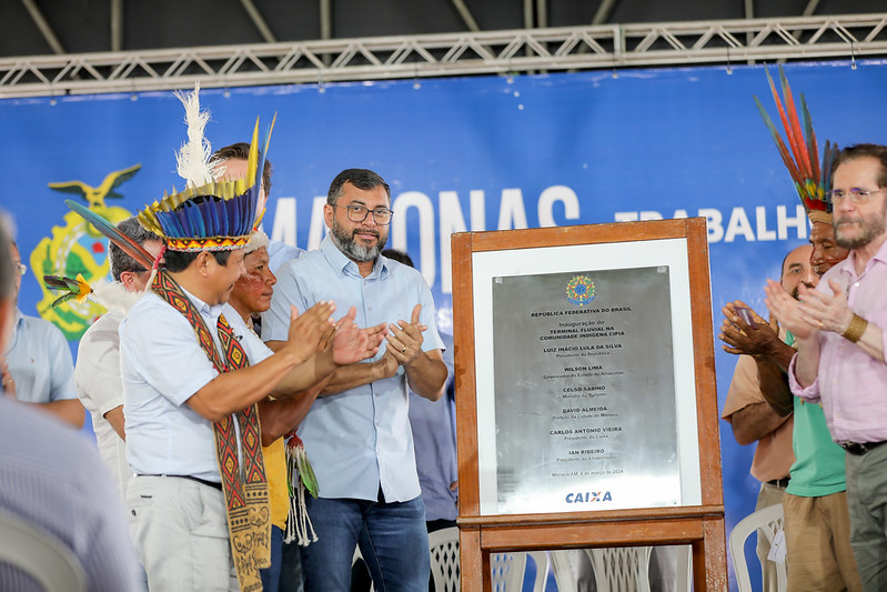 Comunidades indígenas comemoram entrega de Terminais Fluviais para impulsionar turismo 2 Comunidades indigenas comemoram entrega de Terminais Fluviais para impulsionar turismo 1 Foto Alex Pazuello Secom
