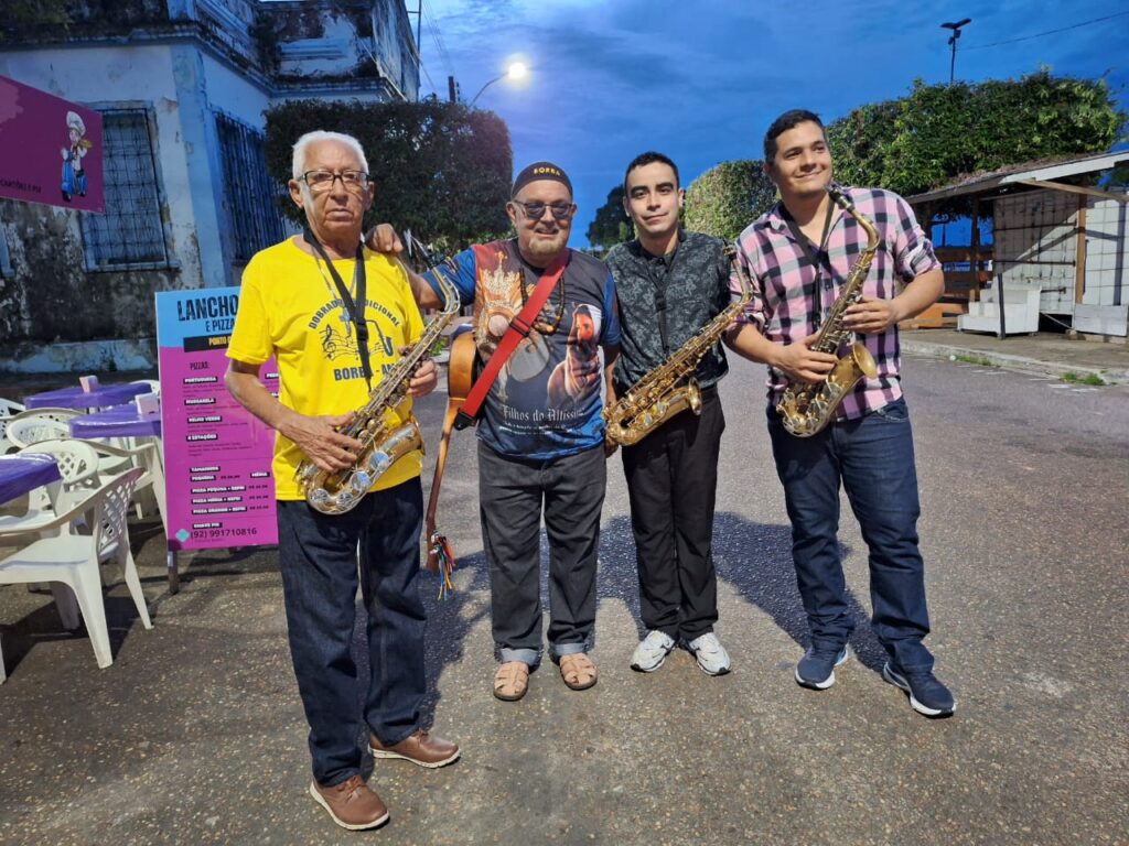 O Beiradão é tema de documentário que será exibido no Cineteatro Guarany 4 Cultura Fidel Garca e saxofonistas Beiradao Divulgacao 1024x768 1