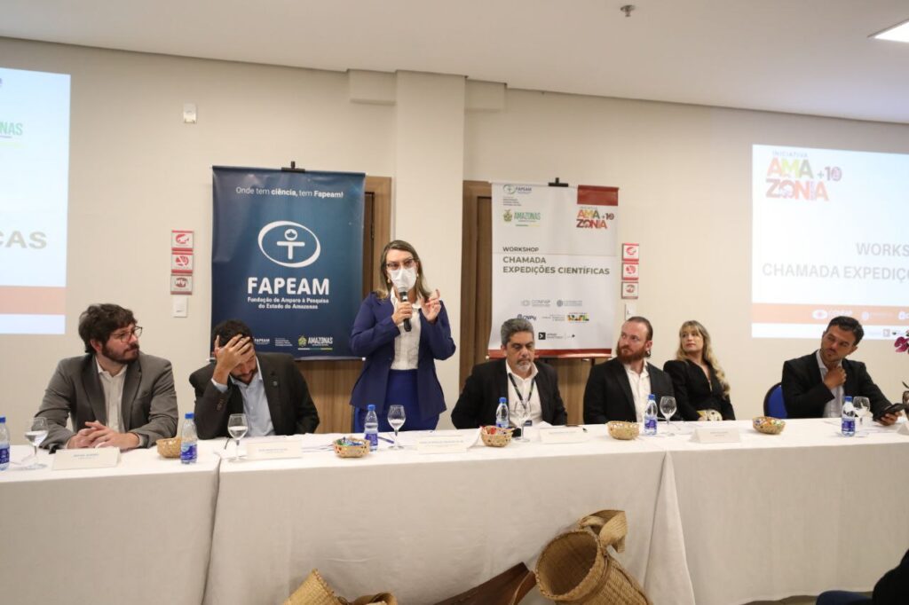 Fapeam e parceiros reúnem comunidade científica para esclarecer dúvidas sobre nova chamada da Iniciativa Amazônia +10 4 Fapeam Workhop Iniciativa Amazonia 10 Expedicoes Cientificas Fotos Nathalie Brasil Fapeam 2 1024x682 1