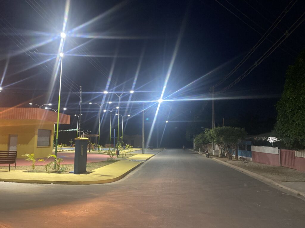 São Sebastião do Uatumã recebe implantação de iluminação em Led 2 Iluminacao em Led1 1024x768 1