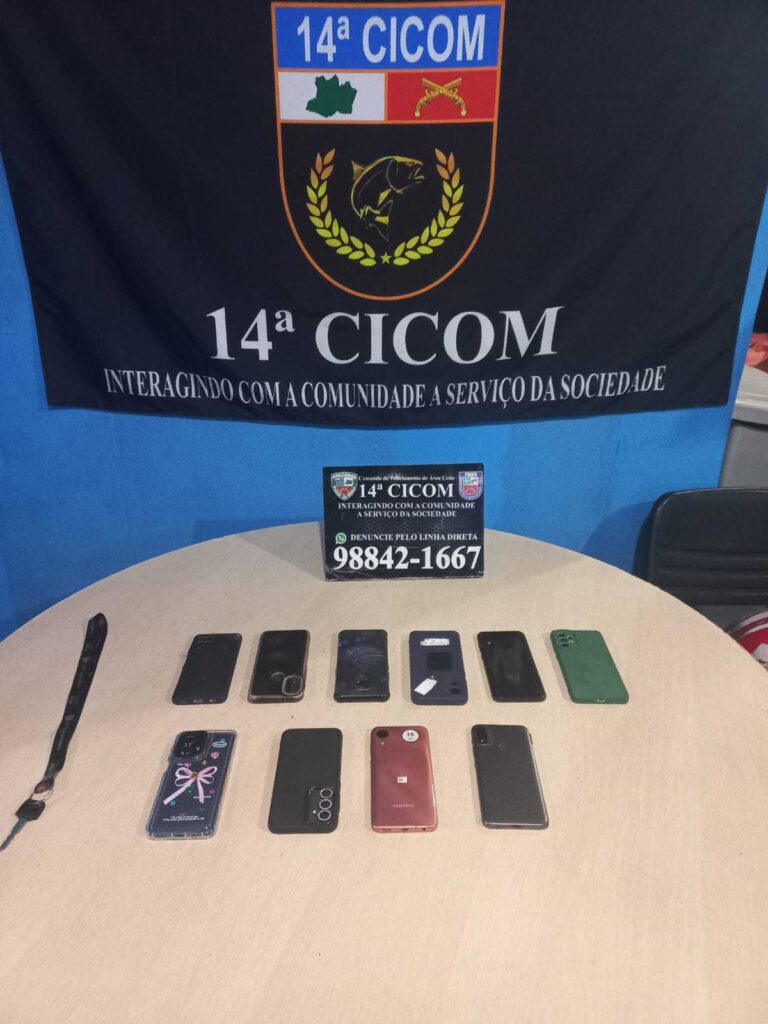 Polícia Militar do Amazonas recupera dez aparelhos celulares roubados na zona norte 2 PMAM 14a CICOM RECUPERA 10 APARELHOS ROUBADOS NA ZONA NORTE FOTO DIVULGACAO PMAM 768x1024 1