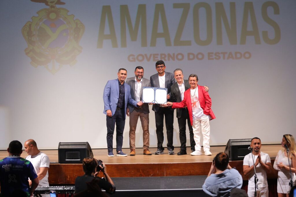 Wilson Lima lança 57º Festival de Parintins e destaca importância econômica e cultural que o festival tem para o Amazonas 4 Wilson Lima lanca 57 Festival de Parintins FOTOS Diego Peres Alex Pazuello Antonio Lima Artur Castro MauroNeto Secom 3 1024x682 1