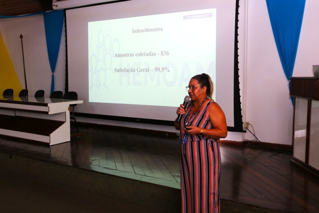 Hemoam é avaliado com 99,9% de satisfação pela população 3 apresentacao pesquisa de satisfacao Hemoam 1024x682 1