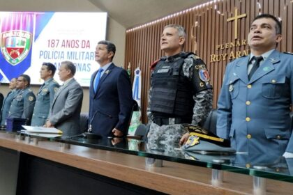 Deputado Comandante Dan homenageia a Policia Militar do Amazonas