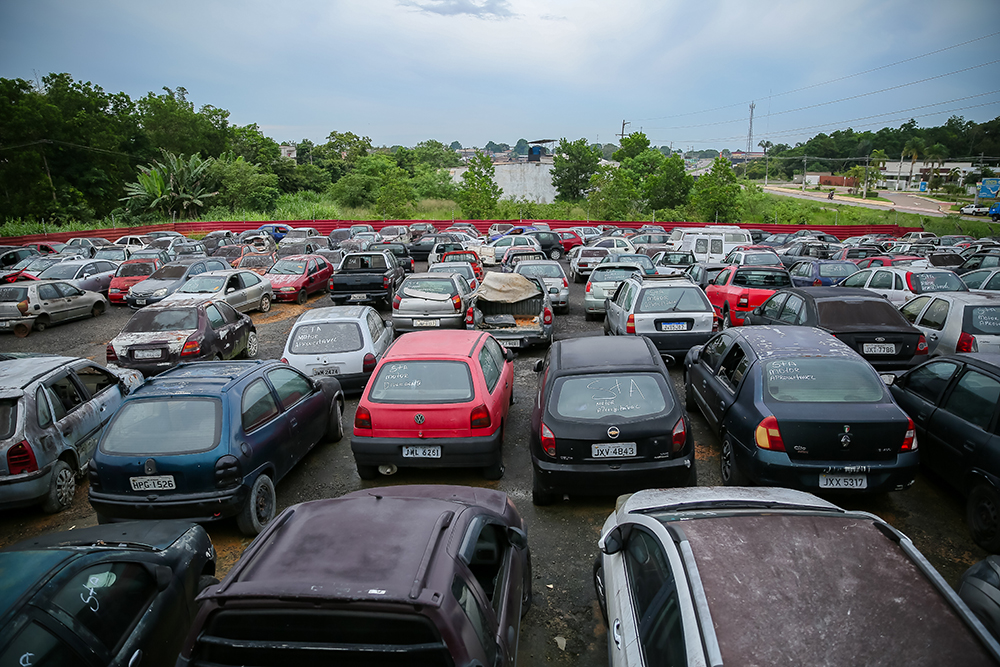 Detran-AM: Visitação para o primeiro leilão de sucatas do ano começa nesta quinta-feira 3 DetranAM 1 FOTO Isaque Ramos