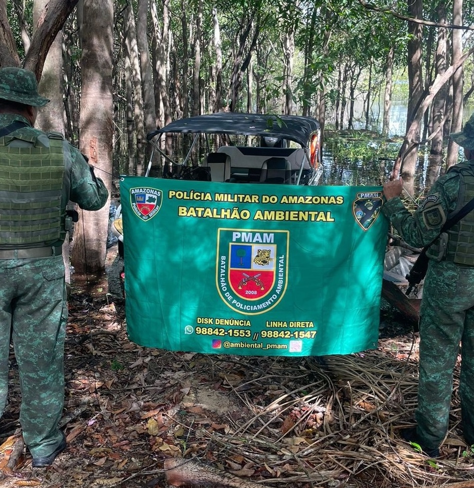 Polícia Militar do Amazonas resgata macaco, peixes ornamentais e recupera embarcação 2 LOCALIZACAO DE EMBARCACAO BPAMB