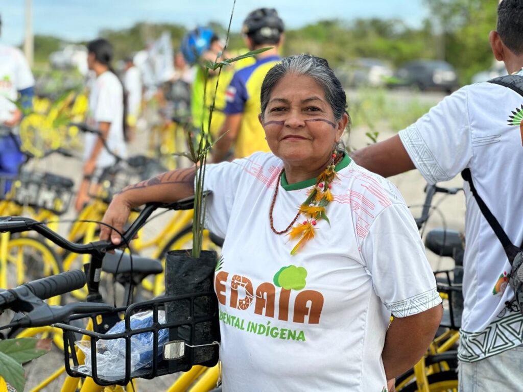 Pedala Ambiental Indígena unifica sustentabilidade e cultura dos povos originários em Manaus 3 PEDALAMBIENTALINDIGENA FEPIAM 20 04 2024 3 1024x768 1