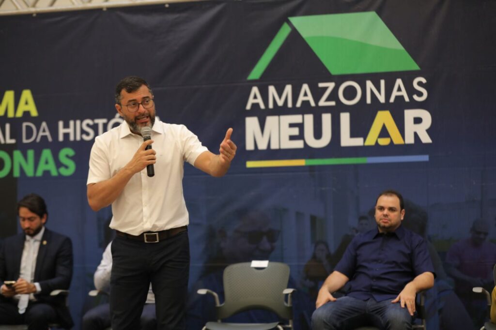 “Vai mudar a vida de muitas pessoas, inclusive a minha e dos meus irmãos”, diz moradora da Sharp reassentada pelo Governo do Amazonas 6 Reassentamento Prosamin 2 Foto Alex Pazuello Secom 1024x682 1