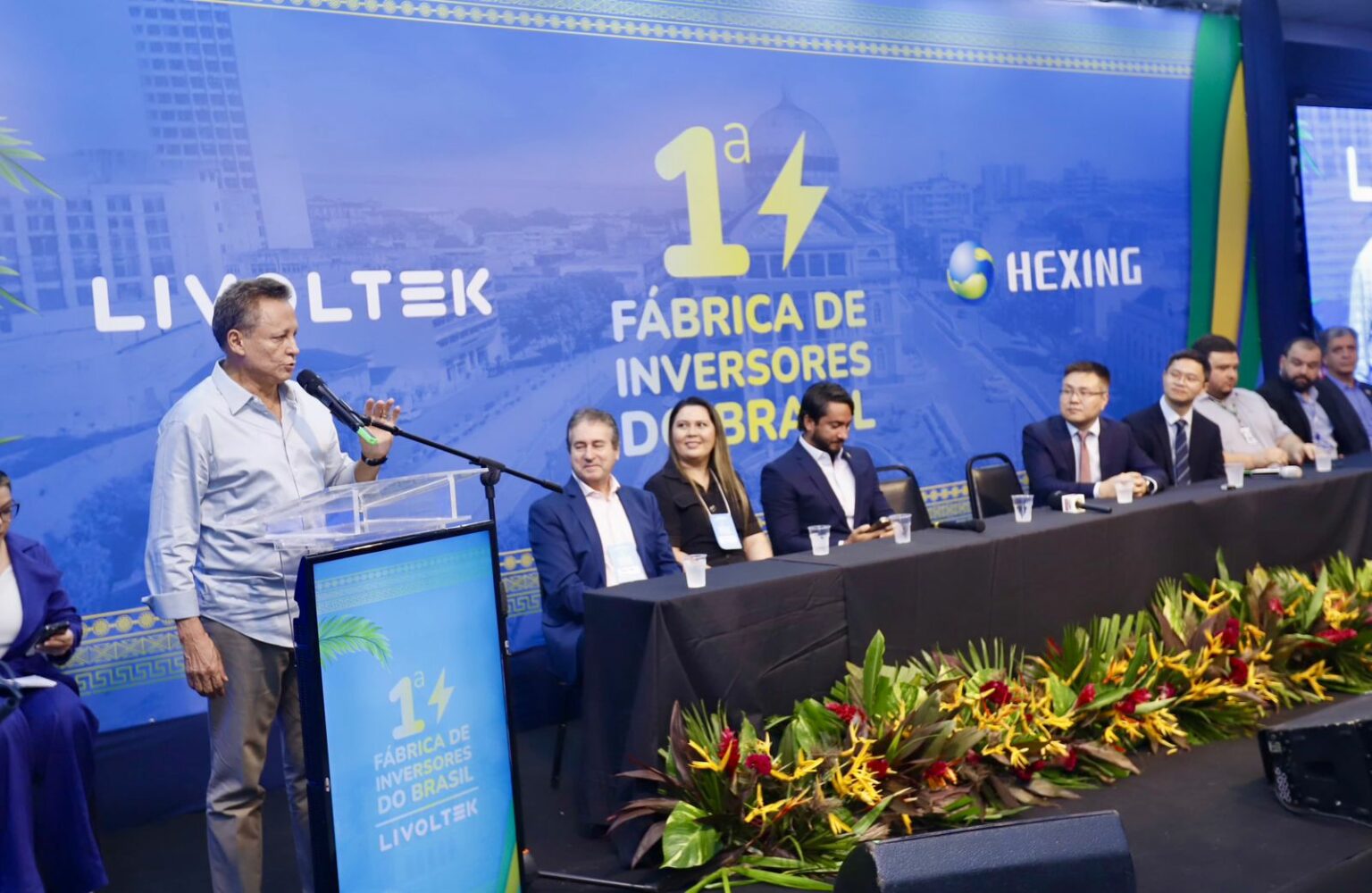 Adjuto Afonso prestigia inauguracao de fabrica de energia solar no PIM e destaca vantagem do setor no Amazonas Foto Ney Xavier kxc2ps