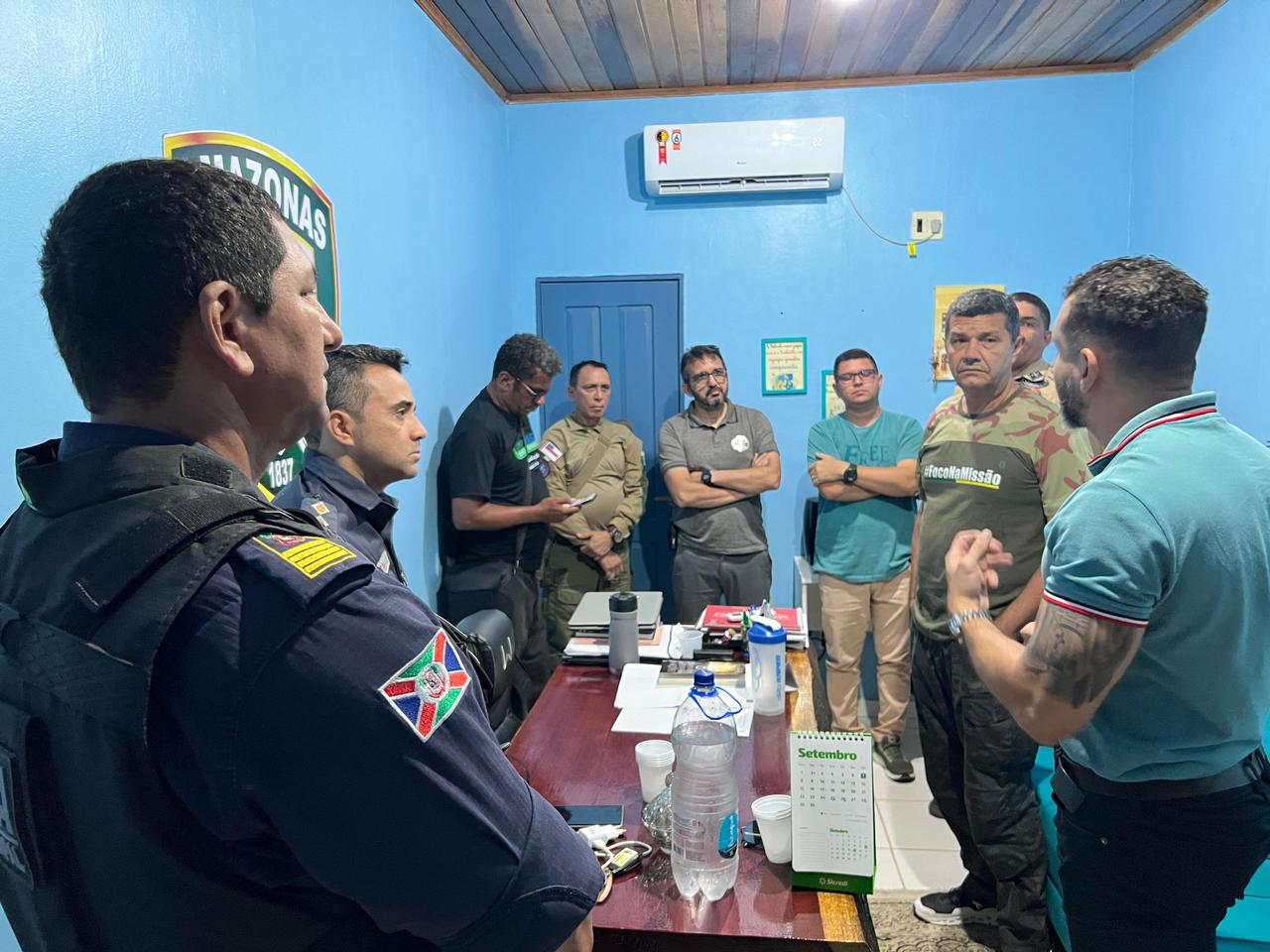 Em Humaita Comandante Dan se reune com forcas de seguranca vmvuYI