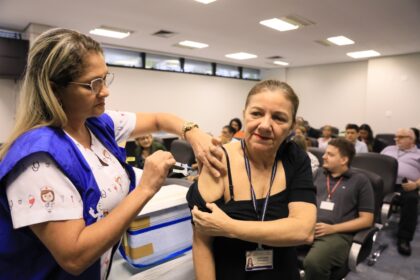 Assembleia Legislativa realizou campanha de vacinacao voltada aos servidores Foto Hudson Fonseca Aleam GlAUbS