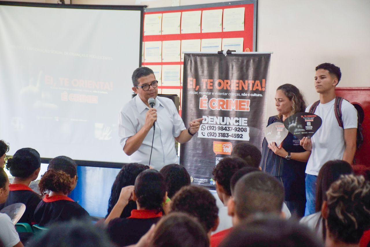 Campanha E28098Ei Te Orienta criada pelo deputado Joao Luiz vira lei no Amazonas Foto Mauro Smith A6RU0F
