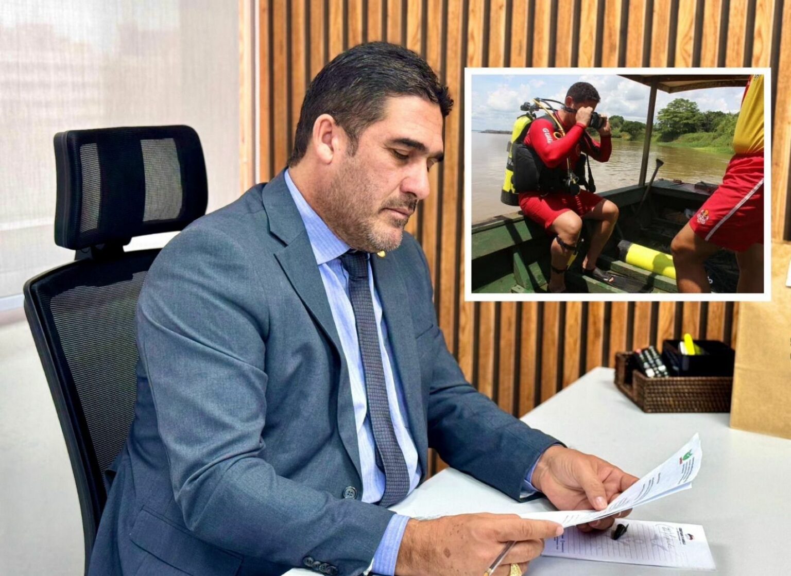 Deputado Cristiano DAngelo solicita equipe de mergulhadores militares para diminuir mortes por afogamento em Manacapuru zMj7Po