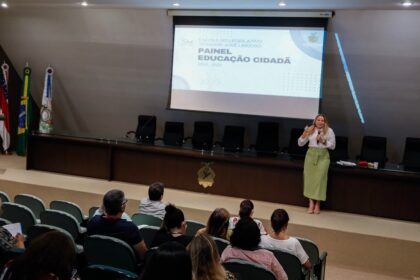 Segundo dia de Jornada Pedagogica aconteceu exposicao da gerencia de Educacao Cidada e perspectivas do nucleo de Direitos Humanos Foto Alberto Cesar Araujo Aleam QS0kn0