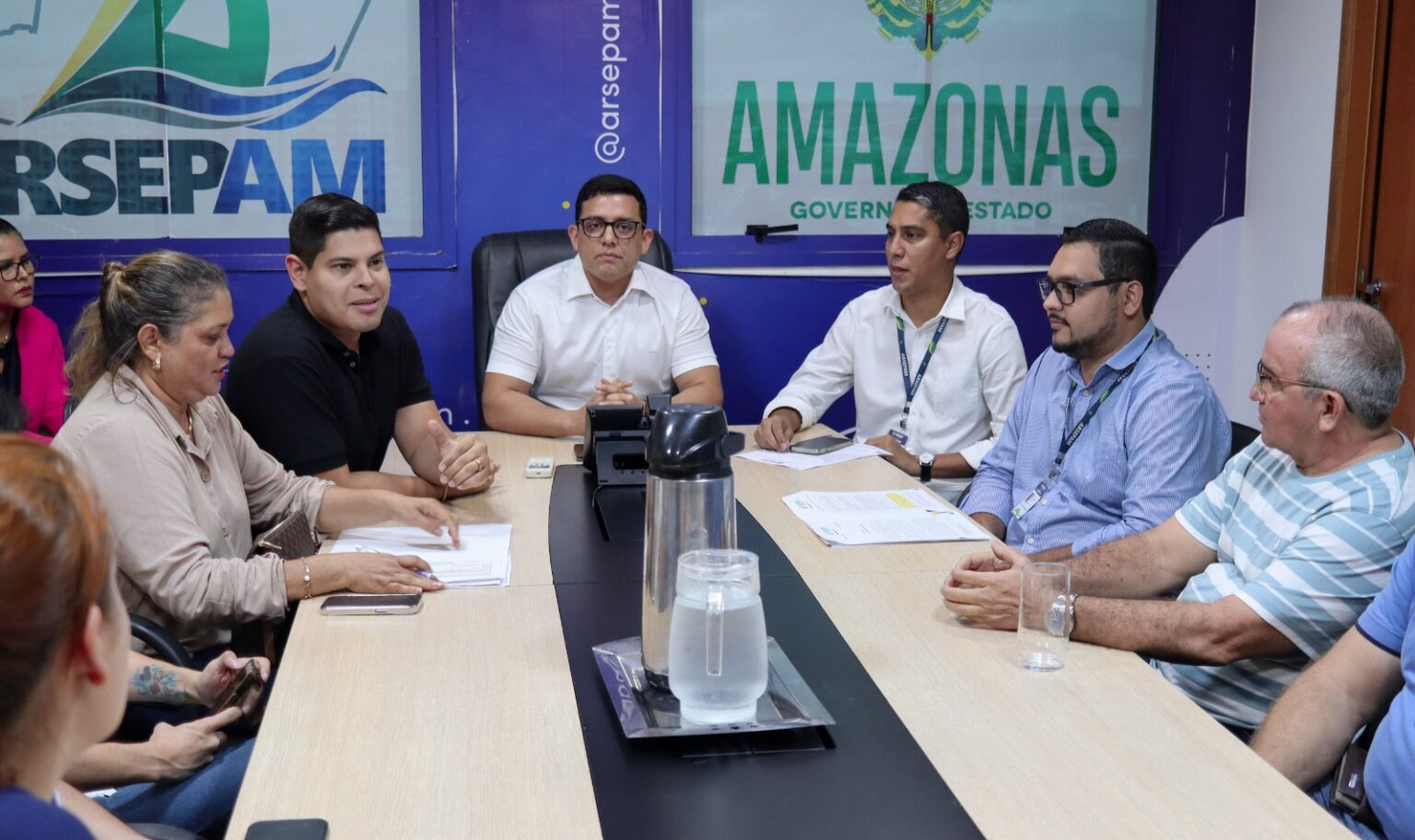 Deputado Mario Cesar Filho participa de reuniao na Arsepam para fortalecer a regulacao do transporte hidroviario Foto Divulgacao Arsepam 7MRjad