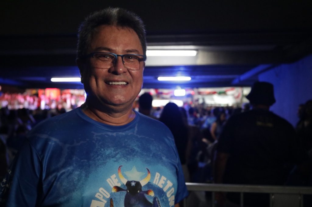 Temporada 2025 dos Ensaios dos Bumbás estreia com mais de 10 mil pessoas no Sambódromo 2 Cultura Beto Vital presidente Movimento Marujada FOTO Arthur Castro 1024x682 1