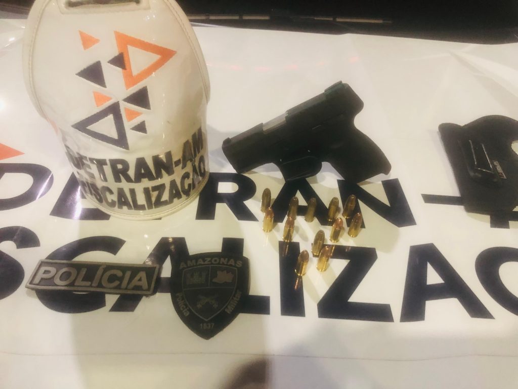 Detran-AM: Em Operação de Fiscalização, motorista é detido por embriaguez e porte ilegal de arma de fogo 2 DETRAN AM. Operacao fiscalizacao. Foto 3 1024x768 1