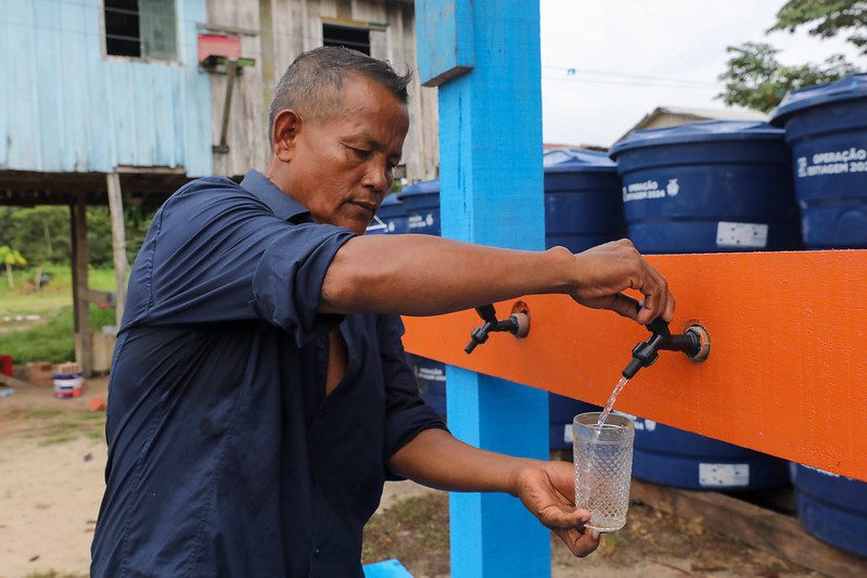 Projeto Água Boa transforma vidas e garante dignidade e saúde para ribeirinhos em Iranduba 2 Governo do Amazonas instala purificador de agua na comunidade Sao Francisco em Iranduba 4 dona de casa Elciane Castro FOTO Antonio Lima 2