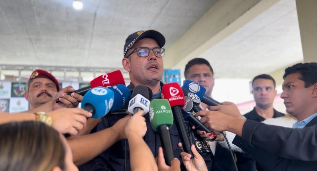 Polícia Militar do Amazonas apreende duas toneladas de drogas em operação no Alto Solimões 5 PMAM CORONEL THIAGO BALBI SUBCOMANDANTE GERAL DA PMAM FOTO GISELLE SIMOES PMAM 1024x553 1