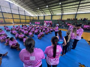 SEDEL Participantes do Curso de Defesa Pessoal Feminina no Ginasio Deodato FOTO Divulgacao Sedel 300x225 1