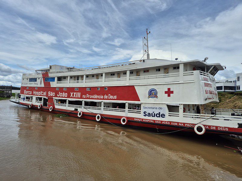 SES AM EXPEDICAO BARCO HOSPITAL SAO JOAO CHEGA EM ANORI FOTOS EVANDROSEIXAS SES AM 6 7e44Ze