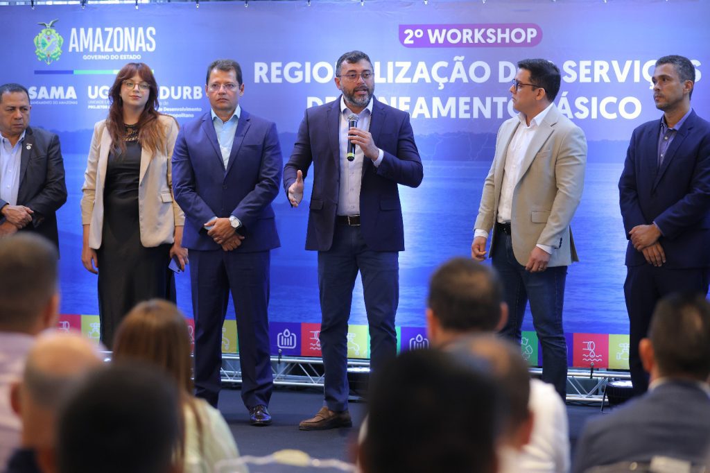 Governador Wilson Lima reforça importância de união com municípios para avanços em saneamento básico 3 Workshop Saneamento Basico Foto Diego Peres 1 1024x682 1