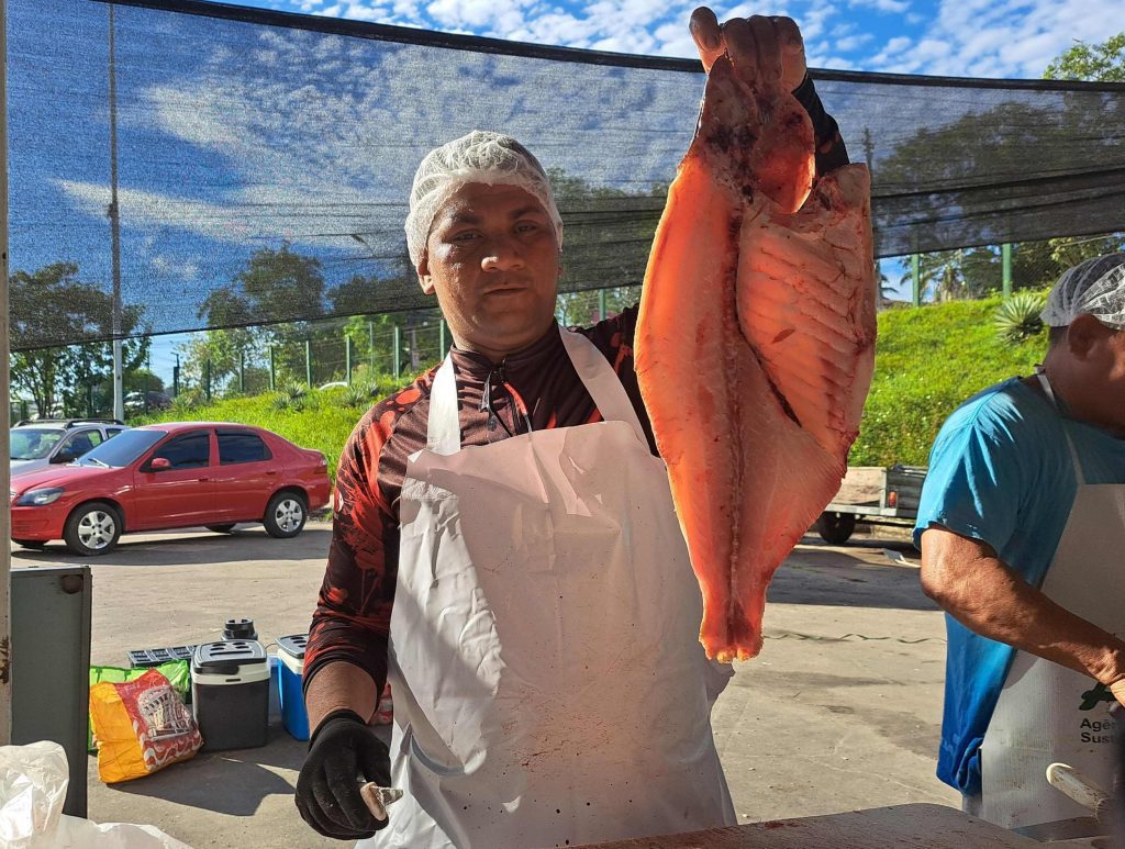 Feirão do Pescado da ADS: mais de 8 toneladas de peixe são comercializadas no primeiro dia da ação 3 1 dia do Feirao do Pescado Foto Aline Martines 1 1024x773 1