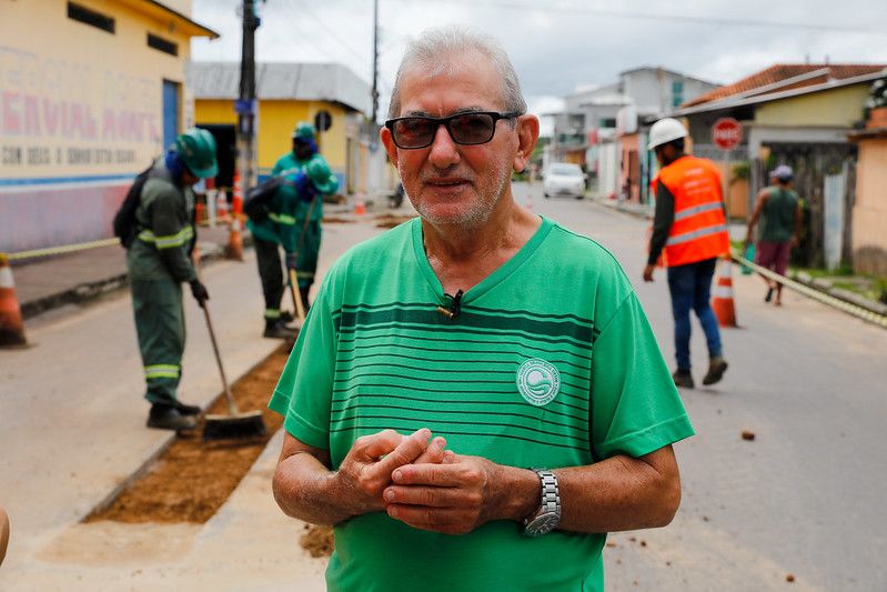 “A cidade vai ficar mais moderna”, diz morador de Parintins sobre obras do Prosai na cidade 3 A cidade vai ficar mais moderna diz morador de Parintins sobre obras do Prosai na cidade 4 Benedito Linhares Foto Mauro Neto Secom