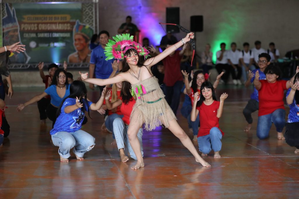 Protagonismo indígena: escola estadual celebra cultura, saberes e criatividade dos povos originários 3 Educacao Povos Originarios Foto Euzivaldo Queiroz 1024x682 1