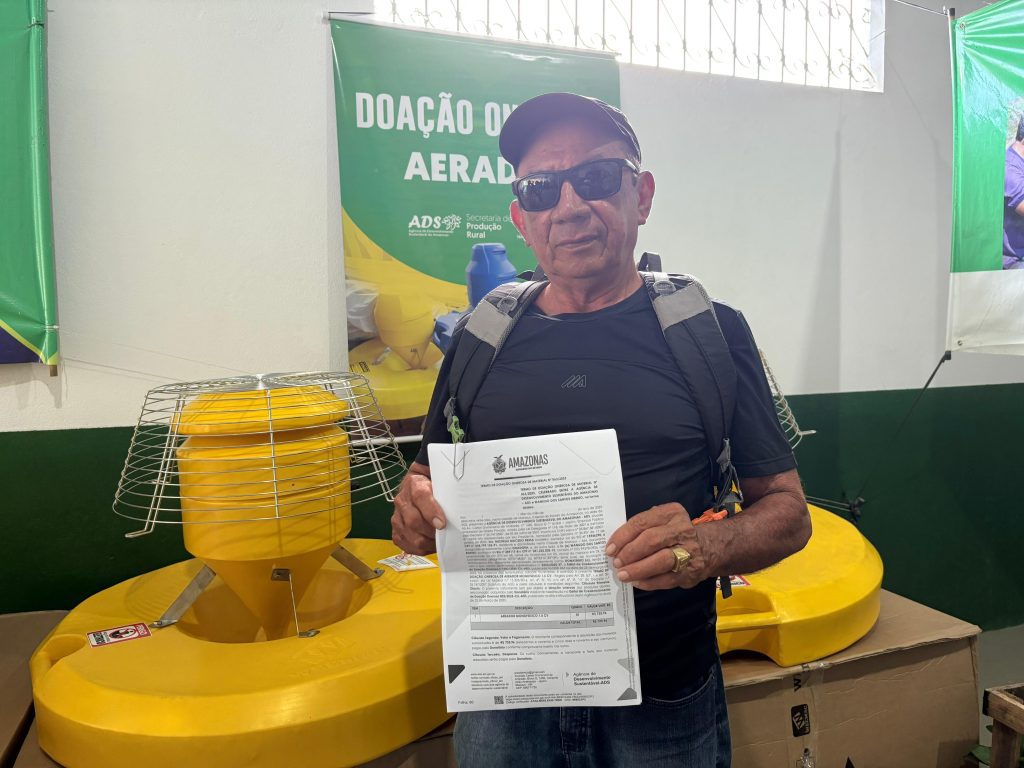 Em Manacapuru, Governo do Amazonas realiza entrega de aeradores a piscicultores do município 5 ADS Piscicultor Wanildo dos Santos Foto Jhonny Marques 1024x768 1
