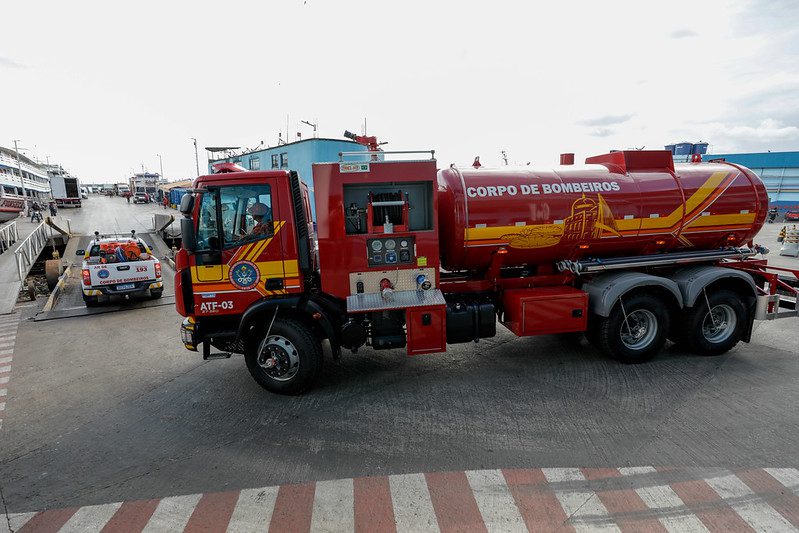 Viatura Auto Bomba Florestal com capacidade para 10 mil litros de água é enviada para Novo Aripuanã 3 CBMAM Viaturas Novo Aripuana Foto Alex Pazuello 4 1