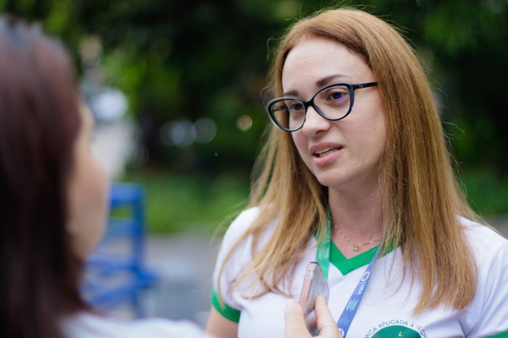 Empreendedorismo: mulheres em vulnerabilidade social iniciam curso de Cosméticos Naturais, por meio de parceria entre Sejusc e UEA 9 Patricia Albuquerque Foto Ygson Franca Sejusc 24 1024x682 1