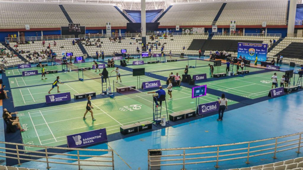 Praças esportivas do Amazonas se consolidam como palco de grandes eventos 3 SEDEL Arena Amadeu Teixeira Sede da 4a etapa do Circuito Nacional de Badminton FOTO Divulgacao Sedel 1024x574 1