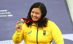 SEDEL Maria de Fatima Halterofilista Medalhista de Bronze em Paris 2024 FOTO Divulgacao Sedel 300x180 1