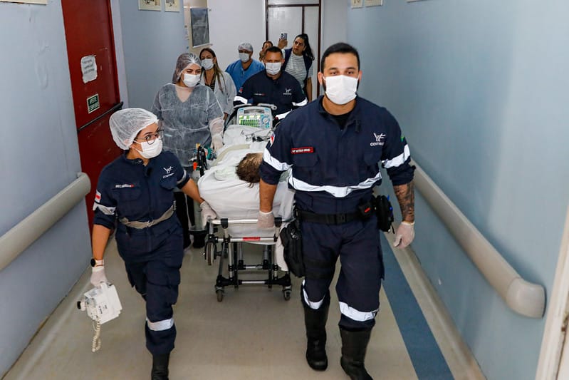 SES AM 1 Transferencia do paciente cardiopata do Francisca Mendes para transplante no HCOR Foto Antonio Lima Secom